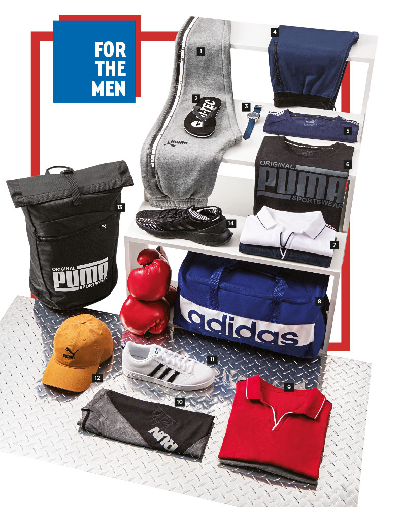 Edgars fashion menswear puma adidas nike activewear kids boys Activewear looks men and boys will want to copy this summer