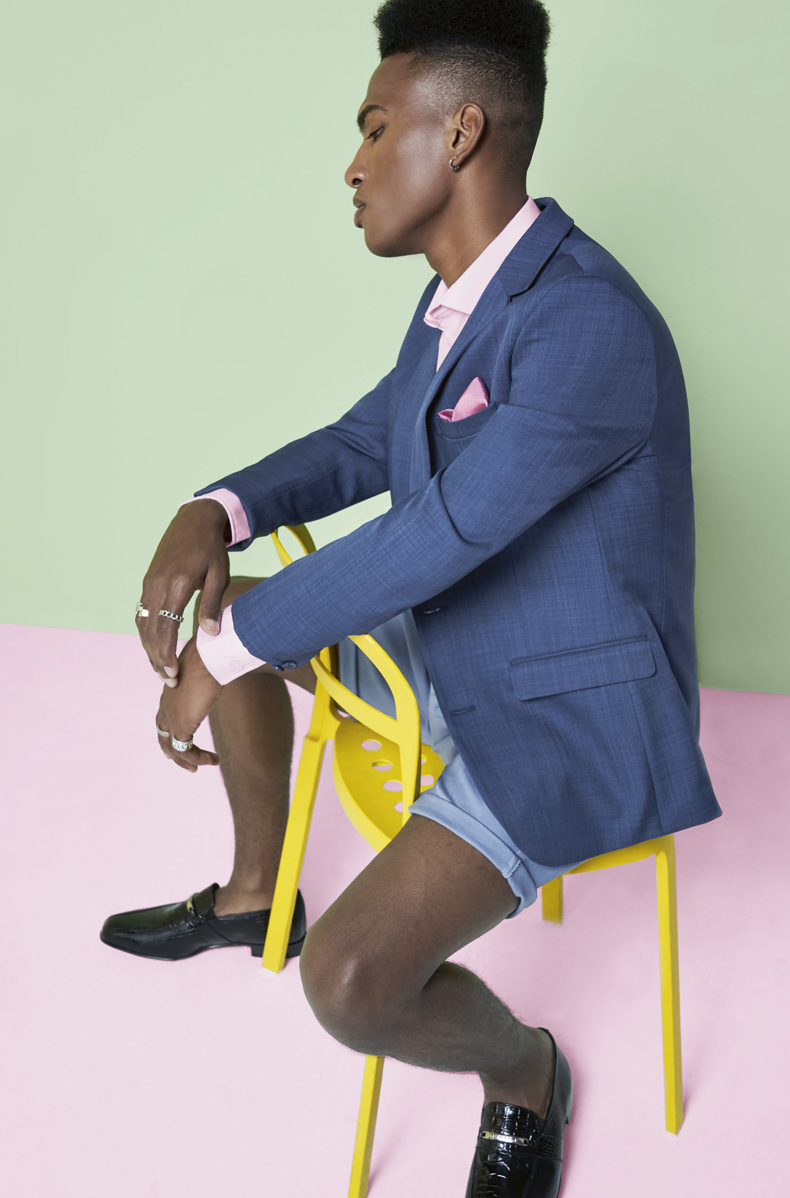 pastel shades and pops of colour